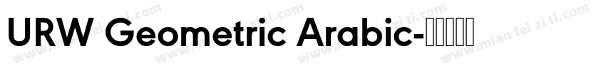 URW Geometric Arabic字体转换